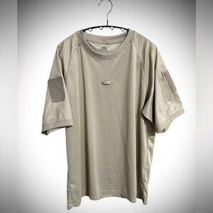 Men's Tan Short Sleeve Work Tee